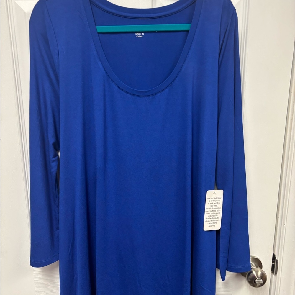 Jessica London Royal Blue Tunic Top